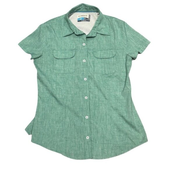 Magellan Women's Classic Fit Fish Gear Moisture-Wicking S/S Vented Shirt Medium - Picture 1 of 4